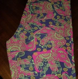 VGUC LULAROE TC UNICORN ELEPHANT LEGGINGS